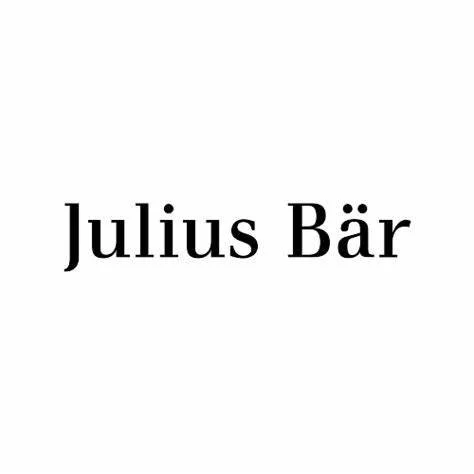 Logotipo de "Julius Bär" en letras negras sobre fondo blanco.
